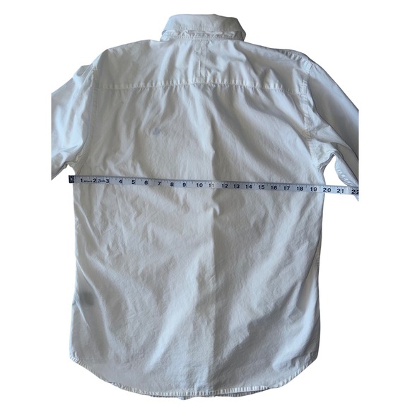 Lauren Ralph Lauren Women's White Button Down Shirt RL Logo French Cuff Size M - Picture 8 of 11